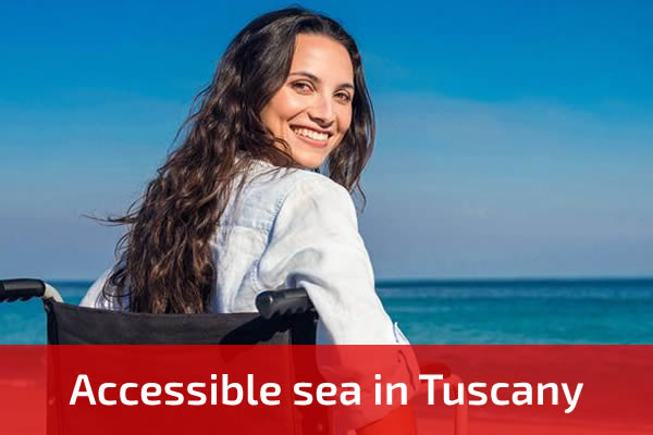 Accessible sea in Tuscany
